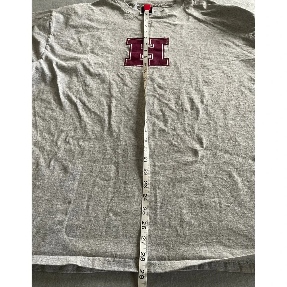 VTG Nike Team Harvard‎ Crimson Long Sleeve Shirt Mens XL Gray Cotton Swoosh SHL